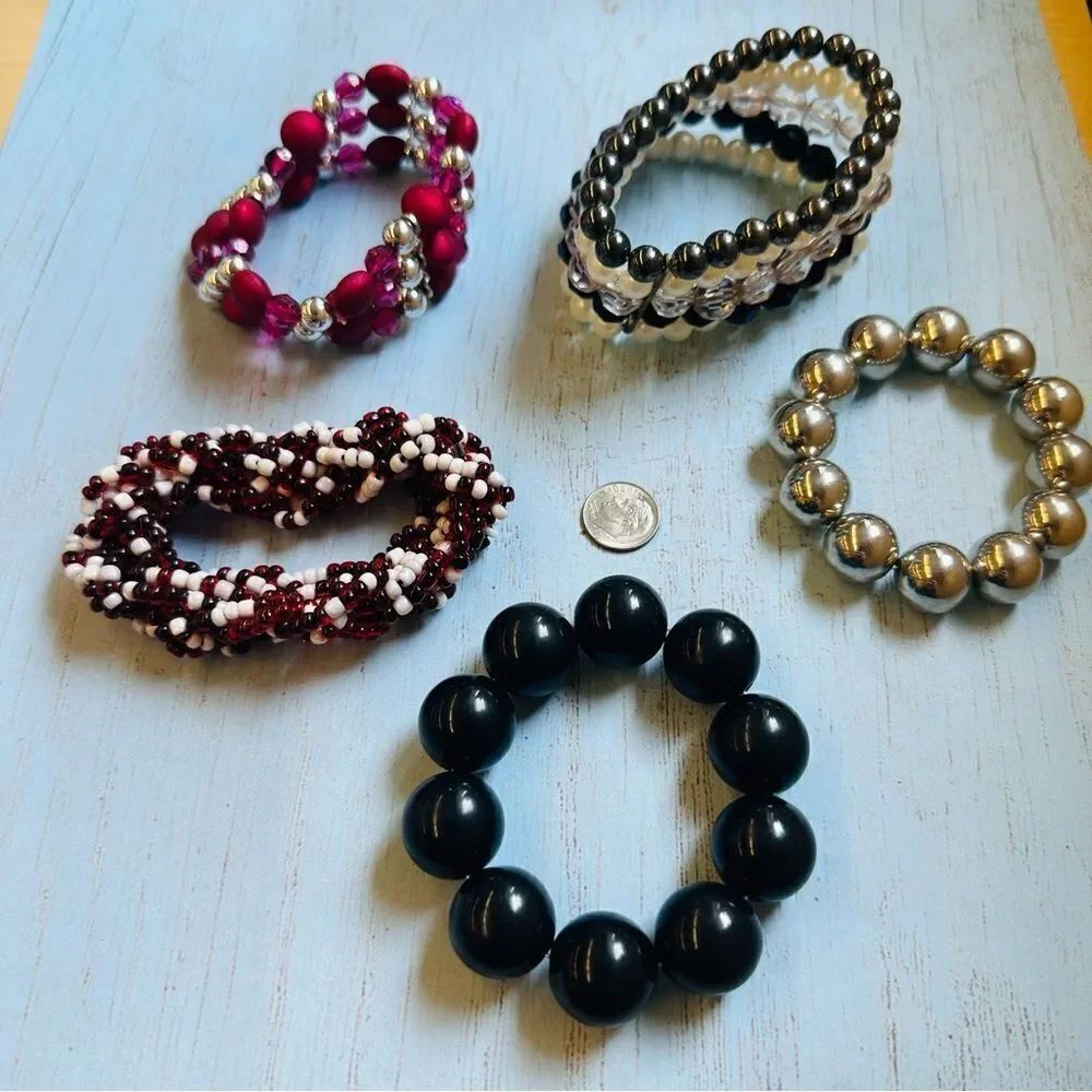 Stretch Beaded Bracelet Bundle‎